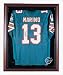 NFL Jersey Cabinet Style Display Case with Black Frame