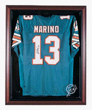 Buy Ultimate Collectors Wood Frame Cabinet Style Jersey Display Case with Engraved Team Logo by Caseworks