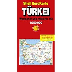 Shell EuroKarte, T�rkei, Westlicher und mittlerer Teil