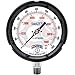 PPC-ZR Standard Process Gauge PSI Scale 4.5" Dial 1/4" Connection -30-0 - 160 PSI Back Fitting Stainless Steel Socket, Tube