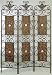 Kitchen & Housewares : 3 Panel Stone Metal Room Divider Sceen