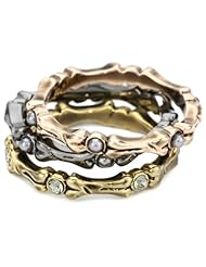 House of Harlow 1960 Bone Stack Ring Set
