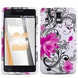 Pink Lotus Design Protector Case for Samsung Infuse 4G