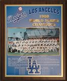 1988 Los Angeles Dodgers Major League Baseball World Series Championship 13x16 Plaque