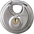 Master Lock 40DPF Round Padlock with Shielded Shackle, 2-3/4-inch, Stainless Steel