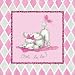 Art4Kids Ooh La La Poodle Mounted Art Print -16"x16"