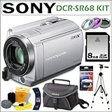 Sony DCRSR68 DCR-SR68 80GB Hard Disk Drive Handycam® Camcorder with 60x Op ....