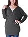 Allegra K Women V Neck Tunic Batwing Sleeve Shirts Loose Fitting Blouse