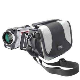 DURAGADGET Stylish Black Multi Functional Carry Case For Sanyo VPC-SH1EXR-B Xacti SH1 Camcorder
