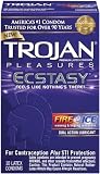 Trojan Pleasures Ecstasy Fire & Ice Dual Action Lubricant,10-count