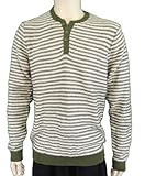 Lucky Brand Jeans Men's Knitwear LS Sweater Green White