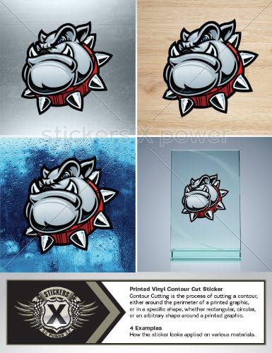 Stickers Decals Dog Guard Car Window Wall Art Decor Garage Door Laptop Roommates Mobile Size: 4 X 3.9 Inches Vinyl color print