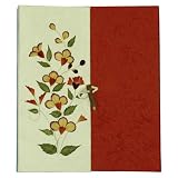 Review AsiaEXP  / Handmade Red Lotka Paper And Pressed Flowers Photo Album (Thailand)