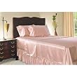 Luxurious Queen Size Gold Satin Sheet Set