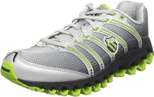 K-Swiss Men's Tubes Run 100 Running Shoe,Black Fade/Bright Green,11 M US