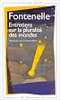 Entretiens sur la pluralit� des mondes