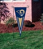 ST. LOUIS RAMS OFFICIAL LOGO PENNANT GARDEN FLAG + STAND