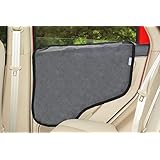 NAC&ZAC Waterproof Pet Car Door Cover, Two Options To Install-Insert The Tabs Or Stick The Velcros. Fit All Vehicles.