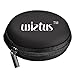 Wietus 760 3.5mm Stereo In-Ear Noise-Isolating Headphones with Mic+ Portable Mini Round Hard Storage Case Bag for iPhones, iPods and iPads, Android Devices - White