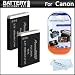 2 Pack Battery Kit For Canon PowerShot SX260 HS, SX260HS, Canon PowerShot SX280 HS, SX280HS, SX500 IS, SX500IS Digital Camera Includes 2 Extended Replacement (1200Mah) NB-6L Batteries + LCD Screen Protectors + MicroFiber Cleaning Cloth
