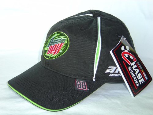 Buy Chase Authentics Dale Earnhardt Jr. #88 Mountain Dew Amp Energy Black Cap by Chase Authentics