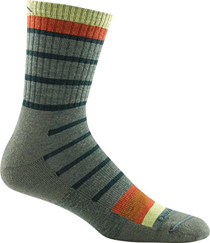 Darn Tough Via Feratta Micro Crew Cushion Sock - Men's Olive Large