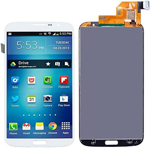 Samsung Mega 9200 LCD Screen Replacement White,For Samsung Health(TM)LCD Display Touch Digitizer Screen Replacement Assembly for Samsung Mega I9200 I9205 I527 L600 6.3 inch