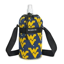 WVU Water Bottle Holder West Virginia University Sport Bottles - GIFT IDEA for Fitness Golf Golfers Soccer Workout Gifts and Gift Ideas For Him Her Athletes Man Men, Women, Ladies Alumni Runners Joggers