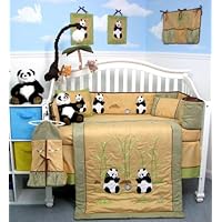 Giant Panda Bear Baby Crib Nursery Bedding SET 10pcs
