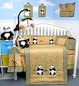Giant Panda Bear Baby Crib Nursery Bedding SET 10pcs