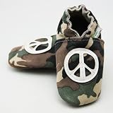 Augusta Baby Peace Sign Camouflage Soft Sole Leather Baby Shoe (12-18 mo)