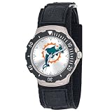 NFL Men's FDV-MIA Agent Series Miami Dolphins Velcro Watch