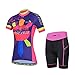 Baleaf Women's Short Sleeve Cycling Jersey 3D Padded and Shorts Set