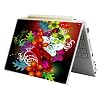 Bundle Monster Laptop Notebook Skin Sticker Cover Art Decal - 12" 14" 15" - Fit HP Dell Asus Compaq - Colorful Floral