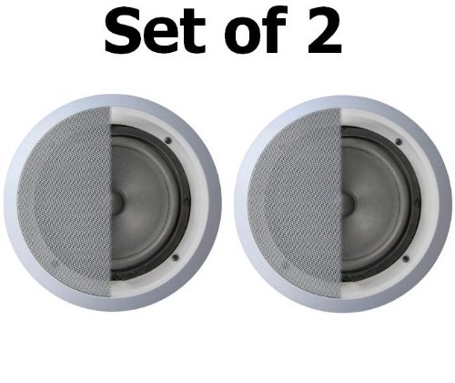Technical Pro Custom Easy-to-install In-Wall In-Ceiling 8 300 watts Speakers (Set of 2)