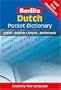 Dutch Pocket Dictionary (Berlitz Pocket Dictionary) (English and Dutch Edition)