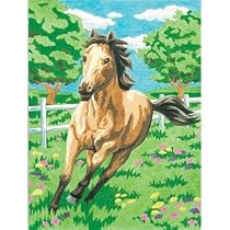 Horse in Field Color-by-Number