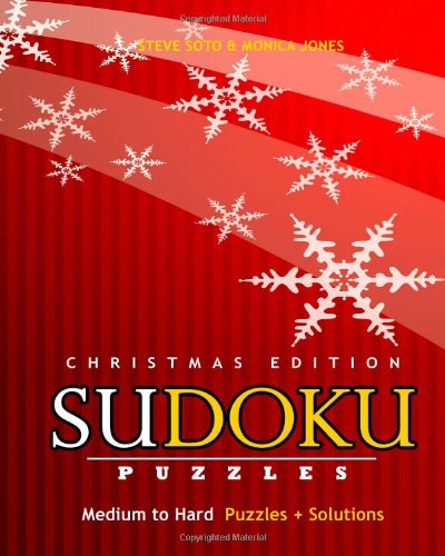 sudoku puzzles christmas edition medium to hard puzzles solutions