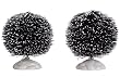 Lemax Christmas Village 2" Round Bristle Tree Accessories 2-Piece Set #14007