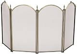 Outdoor Living : UniFlame 4 Fold Triple-Plated 25in High Mini Antique Brass Screen