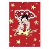 Betty Boop Lenticular Postcard Deluxe 6.5x9 , Star, Red