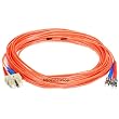 Monoprice Fiber Optic Cable, ST/SC, Multi Mode, Duplex - 10 meter (62.5/125 Type)