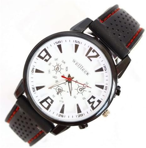 Nicerocker Hot Fashion Military Pilot Aviator Army Silicone Men Outdoor Sport Wrist Watch