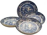 Spode Blue Italian Set of 4 Individual Pasta Bowls