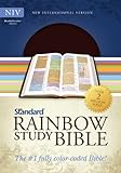 New International Version-Bonded Leather (Brown) (Standard Rainbow Study Bible)