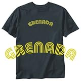 T-SHIRT BLACK  WORD GRENADA RETRO 