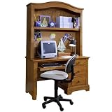 Vaughan-Bassett BB21-778/BB21-779 Cottage Computer Desk and Hutch