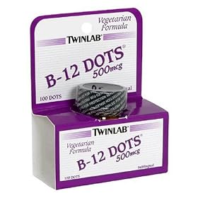 Twinlab B-12 Dots, 100 Dots, 500 Mcg