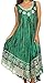 Sakkas Alexis Embroidered Long Sleeveless Floral Caftan Dress/Cover Up