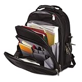 Innovera Products – Innovera – 15.6″ Laptop Backpack w/Two Zippered Pockets, Padded Straps, Bottle Holder – Sold As 1 Each – This laptop backpack is the perfect solution for the active business person on the go. – Features include wide, padded, heavy-duty shoulder straps for comfort; a padded 15.6″ laptop holder; two large, front storage compartments for business necessities; heavy-duty zippered top and side compartment for extra storage; side water bottle pocket and an additional fasten-on